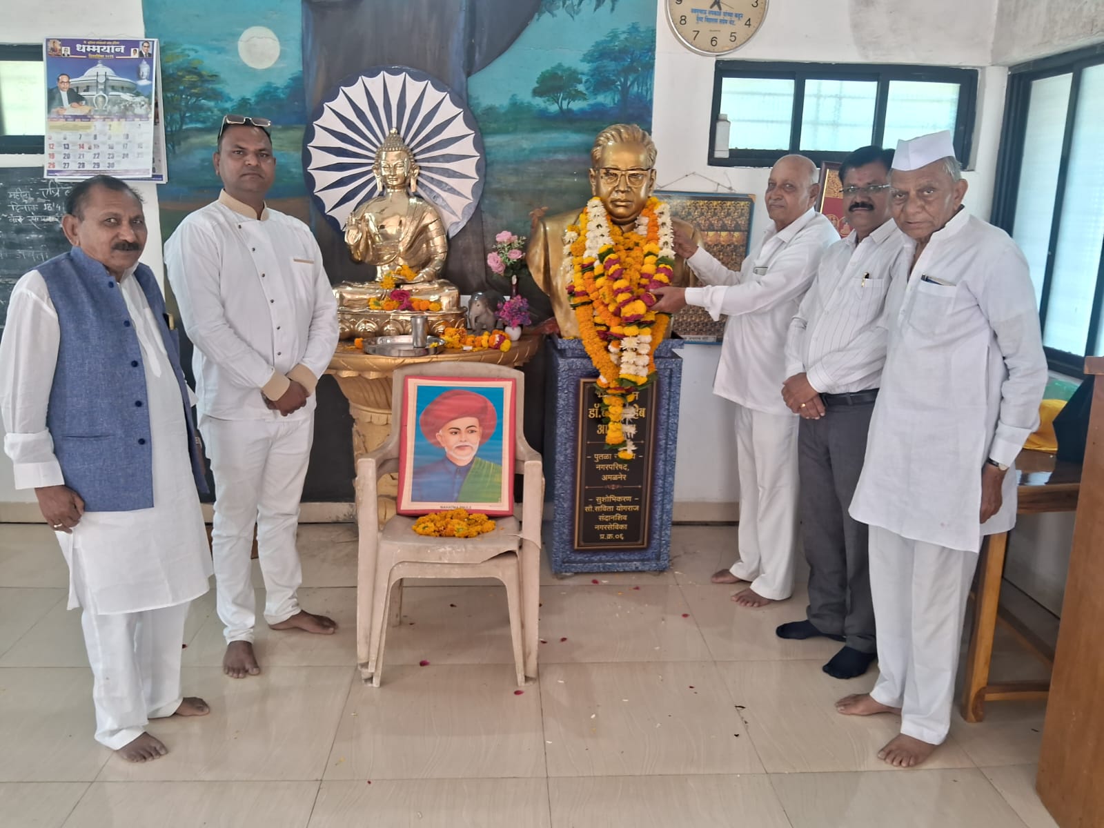 डॉ. बाबासाहेब आंबेडकर यांची जयंती उत्साहात साजरी