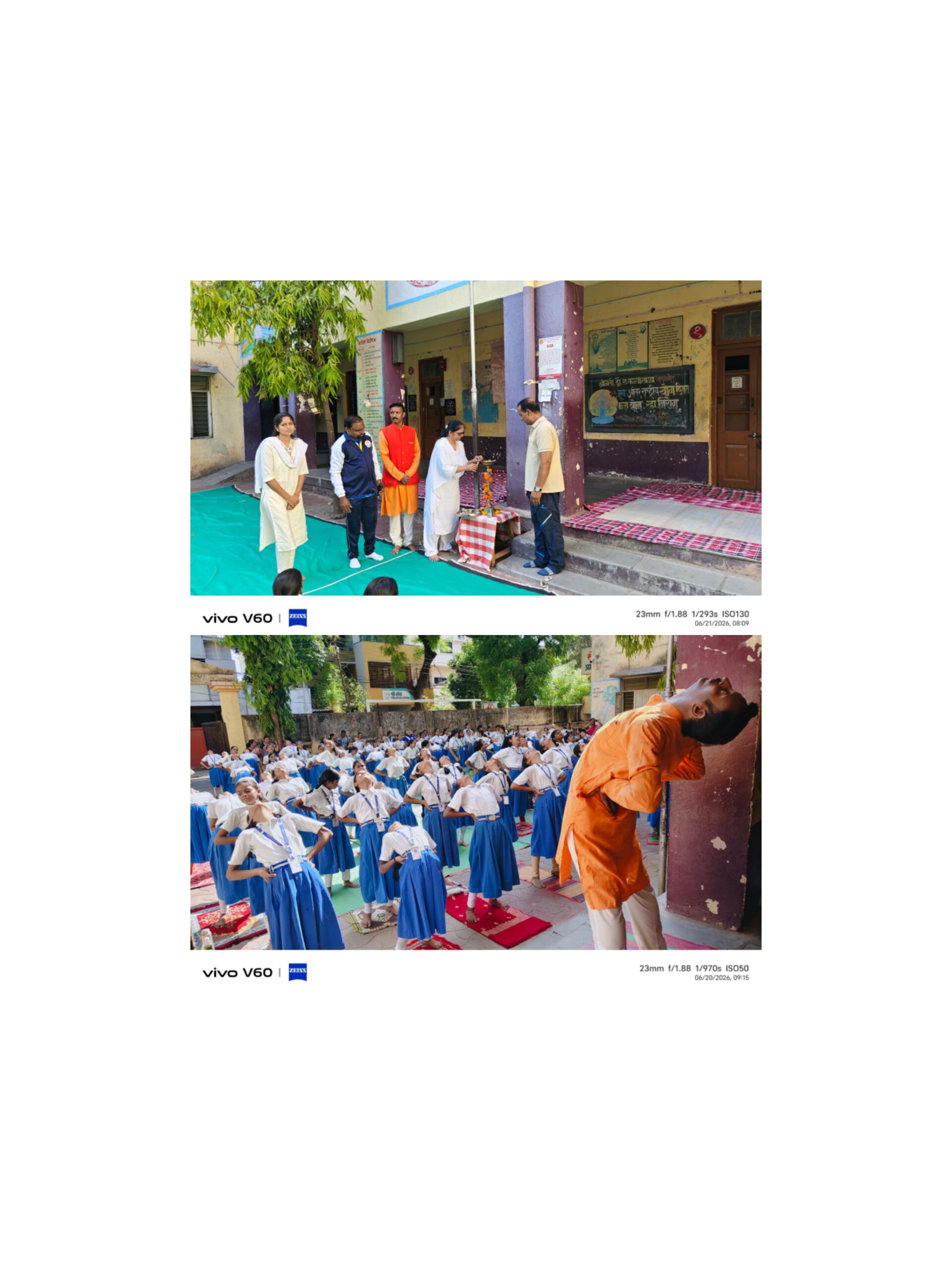 खा,शि.मंडळ संचलित द्रौ.रा.कन्या शाळेत जागतिक योग दिवस योगासने प्रात्यक्षिक व त्यांचे महत्व विषद करुन उत्साहाच्या व आनंदाच्या वातावरणात संपन्न.