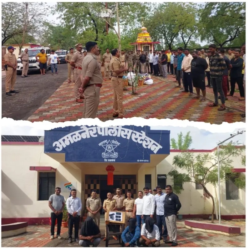 अमळनेरात पोलिसांची मोठी कारवाई, भल्या पहाटे राबविले कोंबिंग ऑपरेशन 