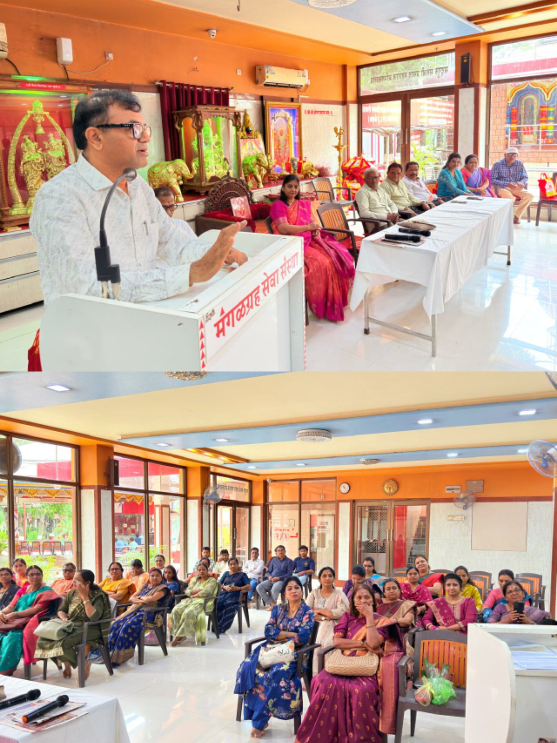 तणावमुक्त जीवनशैलीच निरोगी आरोग्याचा पाया; सकारात्मक विचार व सात्त्विक आहाराची गरज : हेमंतकुमार भदाणे  श्री मंगळग्रह मंदिरात आयसीडीएसची जिल्हास्तरीय कार्यशाळा; जळगाव जिल्ह्यातील अधिकारी-कर्मचाऱ्यांची उत्स्फूर्त उपस्थिती