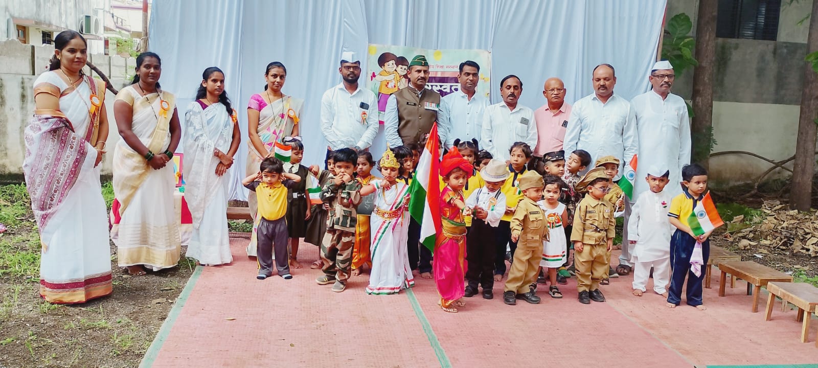 सरस्वती शिशुवाटीका येथे ८० वा स्वातंत्र्य दिन विविध उपक्रमांनी साजरा